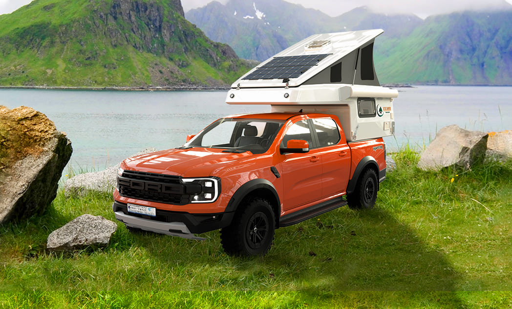 Camper para Camión de Fibra de Vidrio